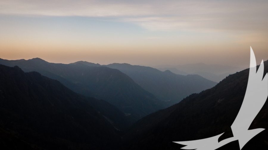 Evershifting morning colors gets all trekkers in an swell mood for the long trek ahead during langtang valley trek