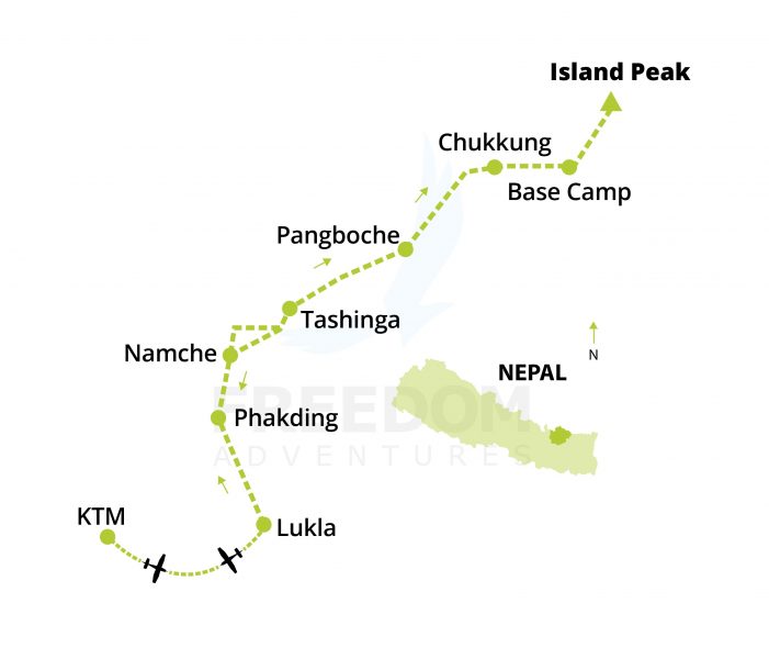 Map Island Peak Simplified