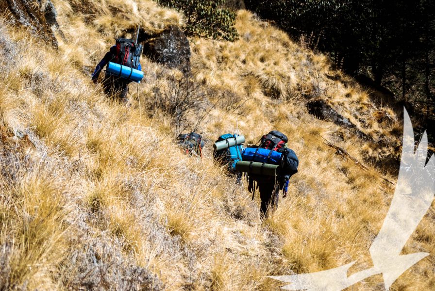 Trekkers tread the harsh sloppy terrains to reach wonderful views of pikey peak - Pikey Peak
