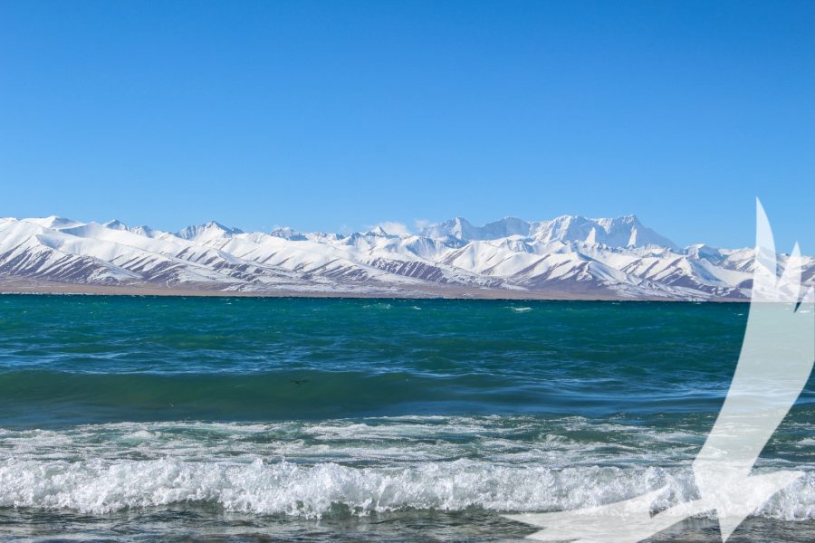 Tibet is home to many clear water lakes that form from melting glaciers - Lhasa Kathmandu Overland Tour